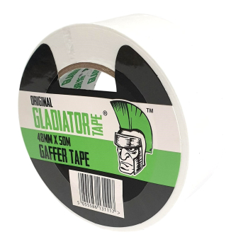 Gaffer Tape 48mm x 50m White Gladiator